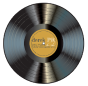 A record with the label of a single album.