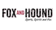 A logo of fox and hound sports, spirits and entertainment.