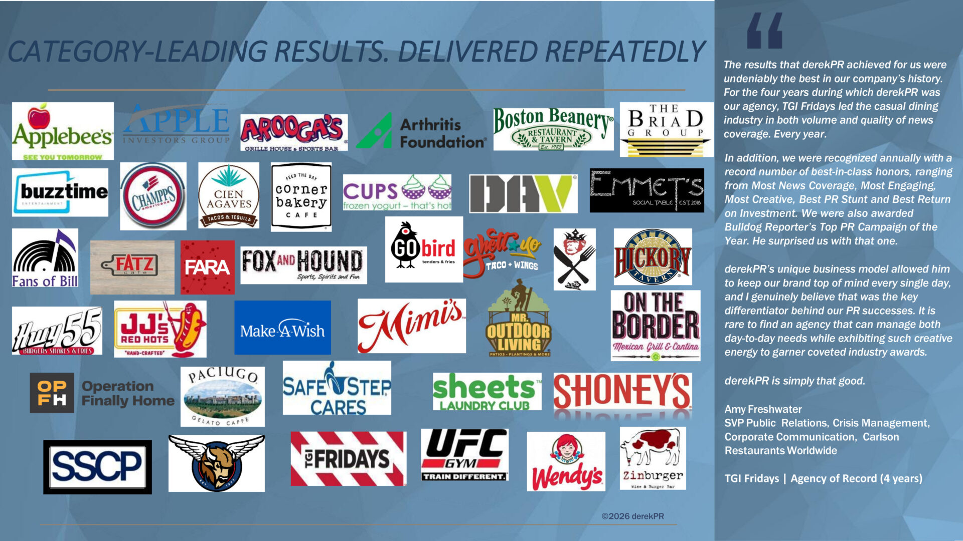 Collage of various restaurant and food service logos.